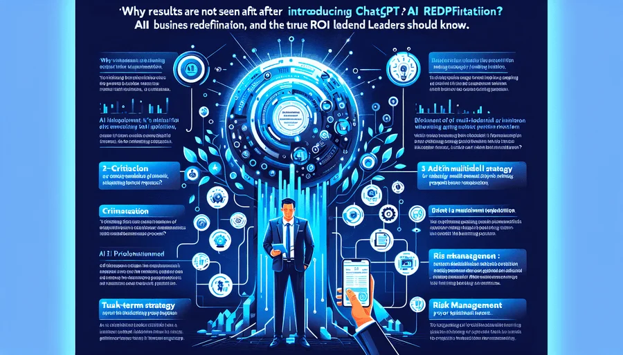 ChatGPT導入で成果が出ない理由とは？経営層が知るべきAI業務再定義と真のROI