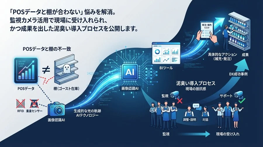 「POSデータと棚が合わない」を画像認識AI×BIで解決した泥臭い導入全記録