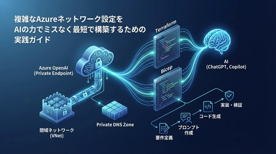 Azure OpenAI閉域化をAIで最短構築！Private Endpoint実装プロンプト集【Terraform/Bicep対応】