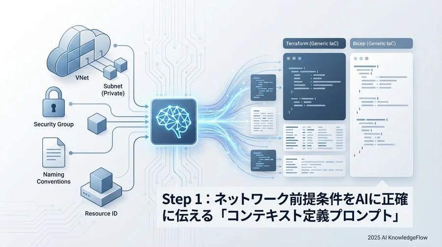 Step 1:ネットワーク前提条件をAIに正確に伝える「コンテキスト定義プロンプト」 - Section Image