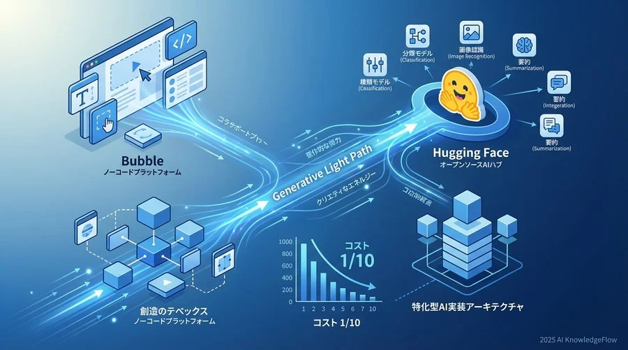 全体アーキテクチャ：BubbleとHugging Faceの疎結合設計 - Section Image