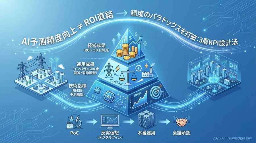 電力グリッドAIデジタルツインの成果を測る「3層KPIピラミッド」 - Section Image