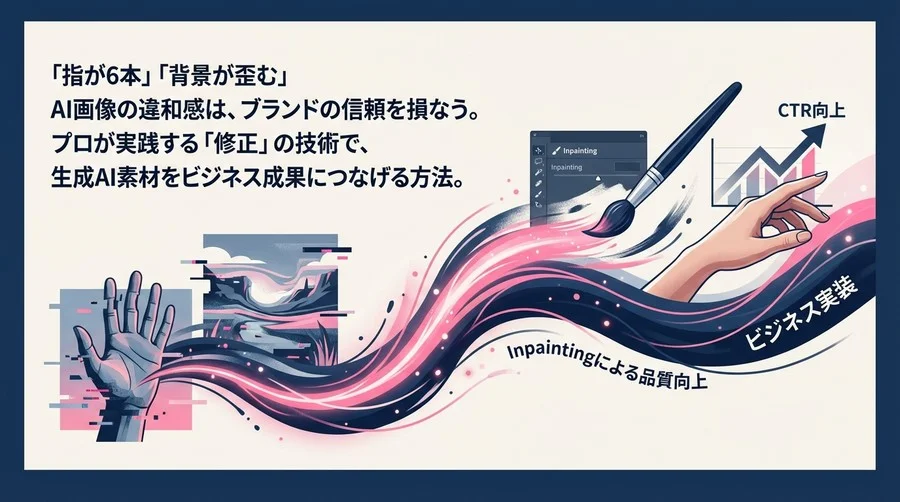 AI画像の「違和感」を成果に変える！Inpaintingによる品質向上とビジネス実装の極意