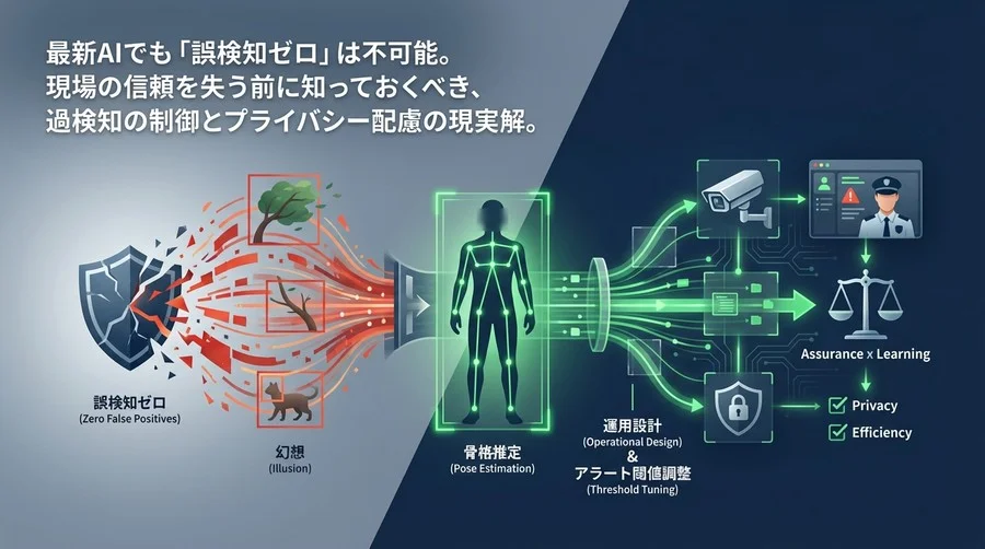 「誤検知ゼロ」は幻想だ。AI不審挙動検知を現場で定着させる運用設計と骨格推定の現実解