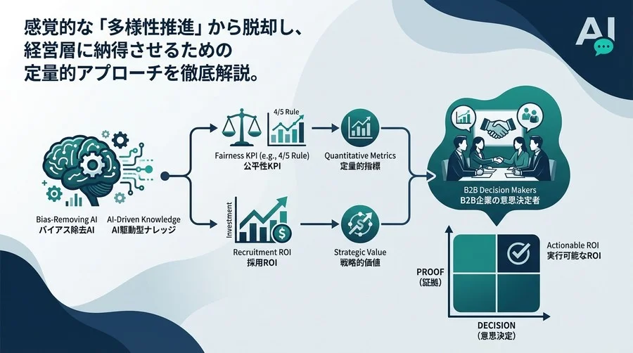 バイアス除去AIの導入で「公平性」をROIに変える：経営層を説得する5つの定量的アプローチ