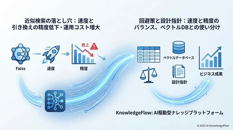 誤解①：「Faissを入れれば、精度を維持したまま爆速になる」 - Section Image