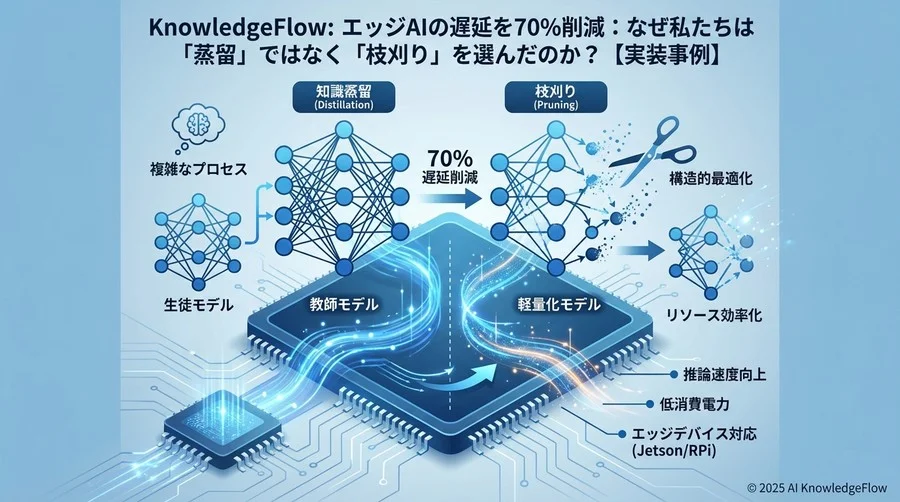 技術選定の岐路：なぜ「蒸留」ではなく「枝刈り」だったのか - Section Image