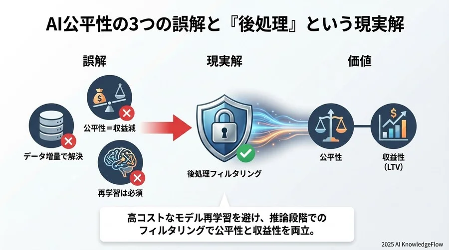 誤解③：「バイアス対策には、モデルの作り直し（再学習）が必要だ」 - Section Image 3