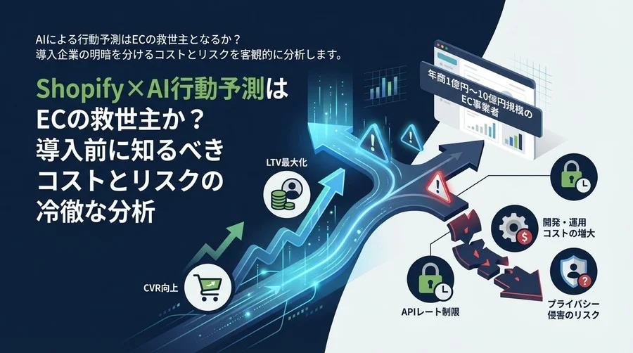 Shopify×AI行動予測はECの救世主か？導入前に知るべきコストとリスクの冷徹な分析