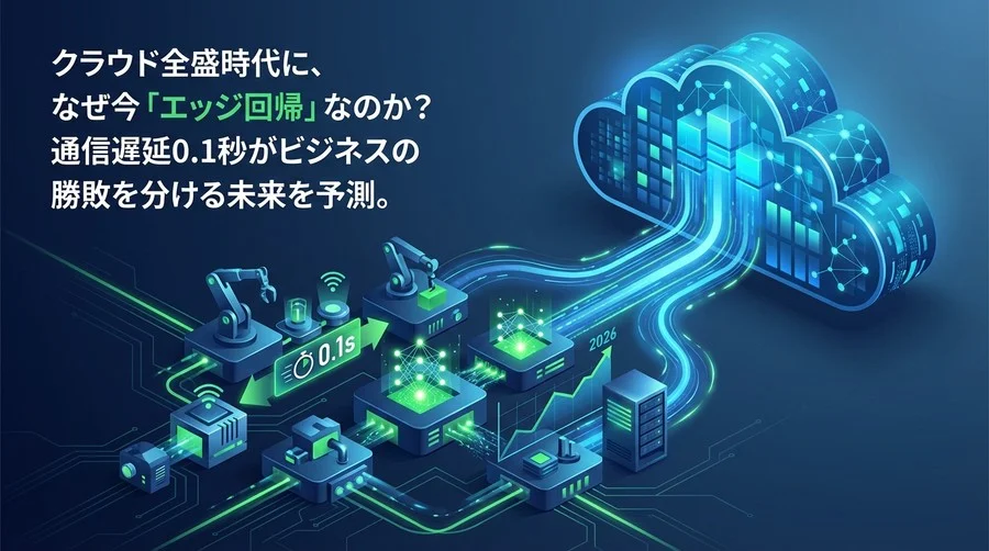 クラウド全盛の今、なぜエッジ回帰か？通信遅延0.1秒が分ける製造業DXの勝機と2026年の産業予測