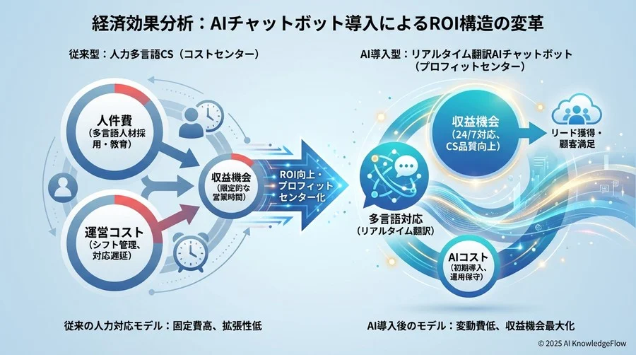 経済効果分析：AIチャットボット導入によるROI構造の変革 - Section Image