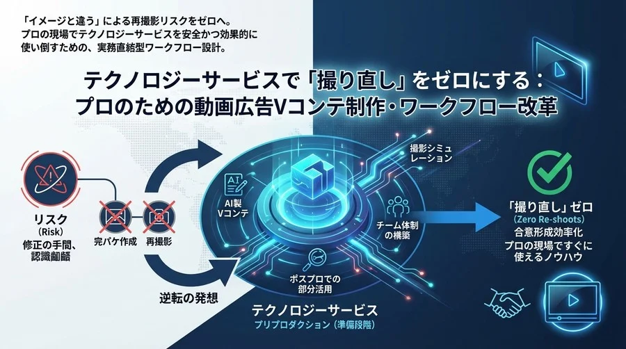 Soraで「撮り直し」をゼロにする：プロのための動画広告Vコンテ制作・ワークフロー改革