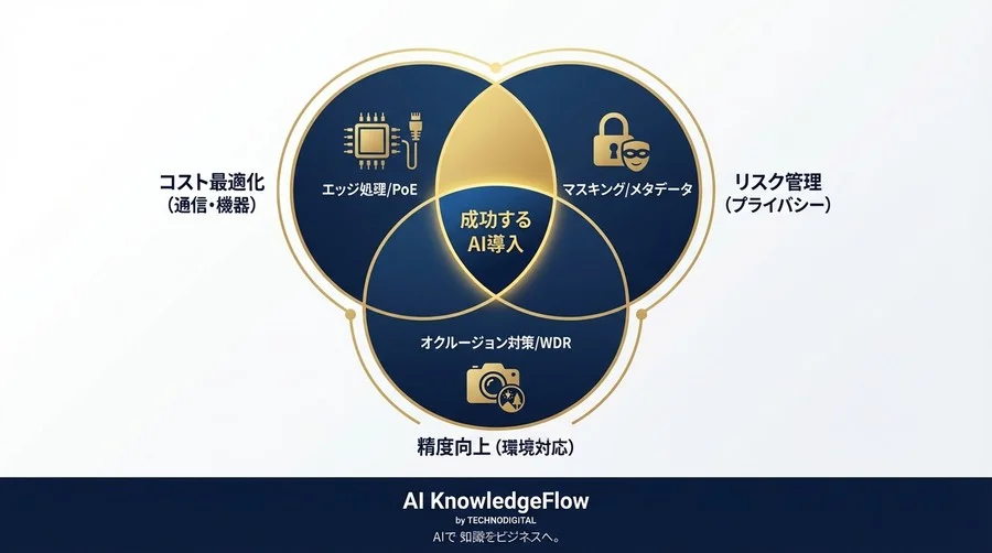 エッジAI導入の「言葉の壁」を突破する。店舗DX担当者が知るべき歩行者計測の用語と判断基準 - Conclusion Image