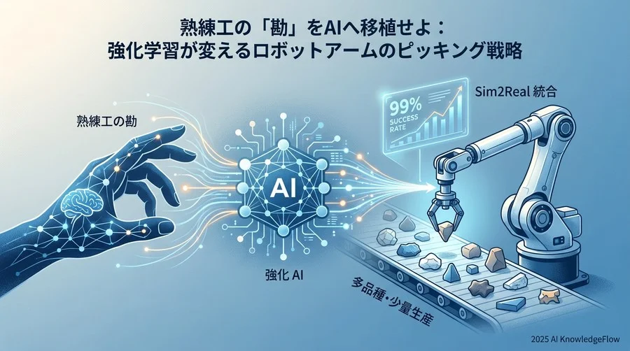 【実証データ】強化学習導入によるピッキング精度の劇的変化 - Section Image