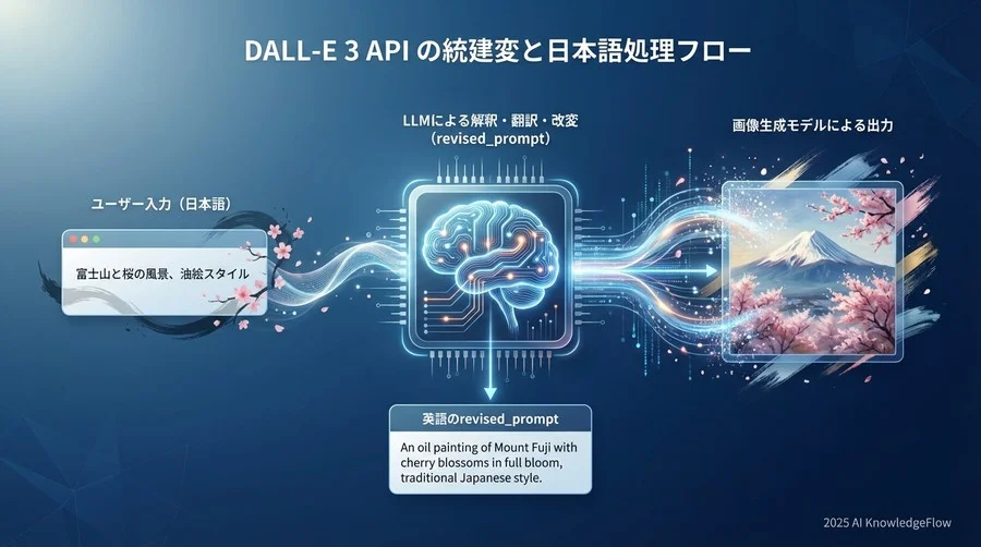 DALL-Eの最新版 APIのアーキテクチャと日本語処理フロー - Section Image