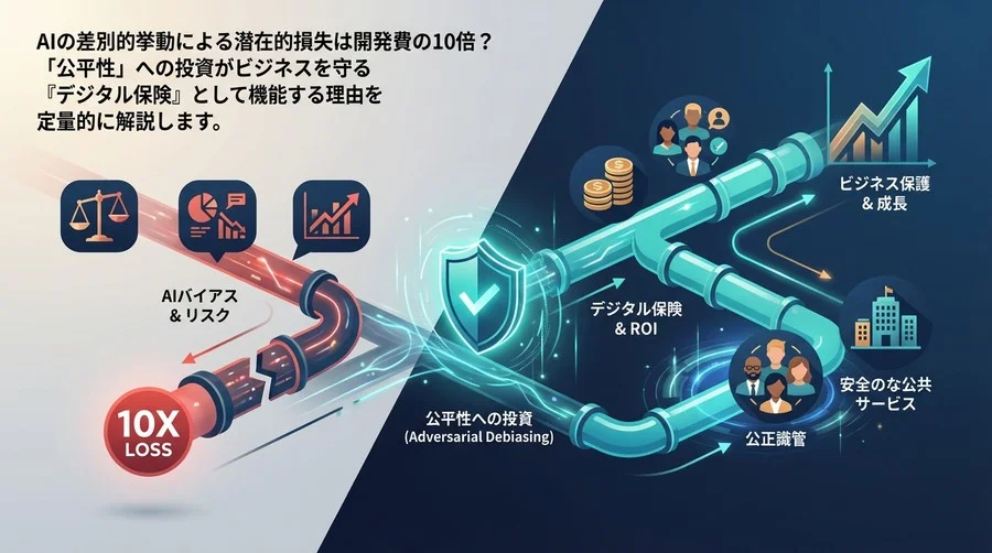 AIの差別リスクは開発費の10倍？「公平性」への投資がビジネスを守るデジタル保険となる理由【ROI試算付き】