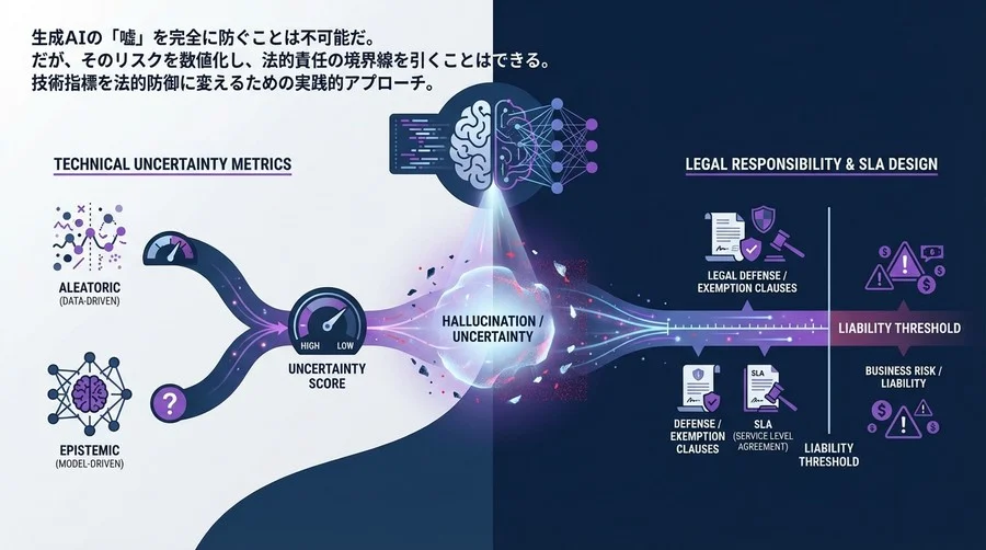 生成AIの「嘘」を法的リスクとして管理する：不確実性スコアによる責任分界点とSLA設計
