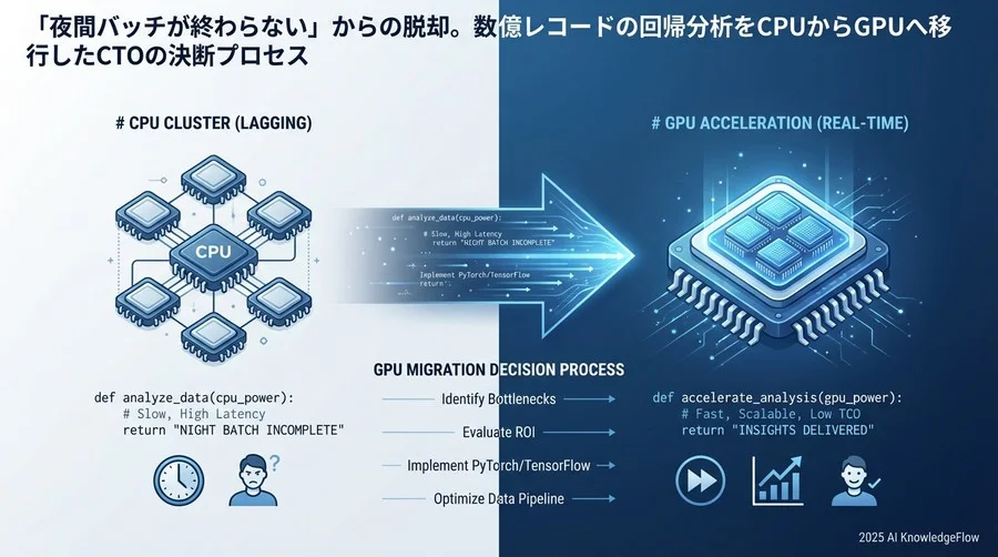 Q1: なぜ今、枯れた手法である「回帰分析」にGPUが必要なのか？ - Section Image
