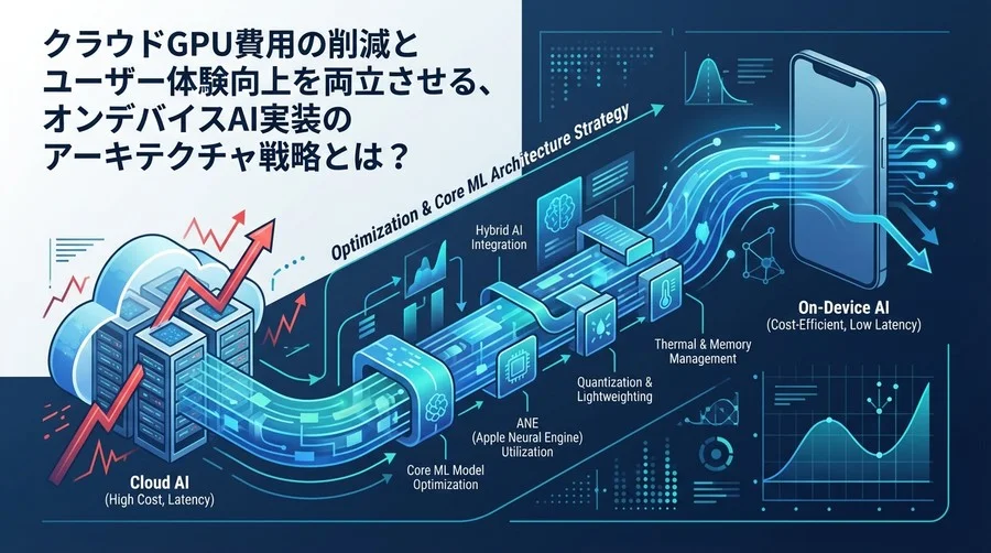 クラウドGPUコスト削減へ。Core MLによるiOSオンデバイスAI実装と最適化のアーキテクチャ戦略