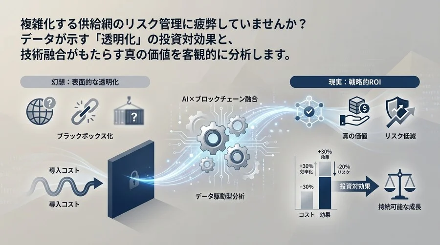 サプライチェーン透明化の幻想と現実：AI×ブロックチェーン投資の冷徹な費用対効果分析