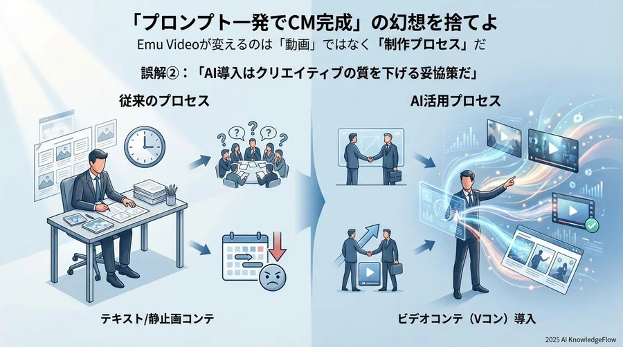 誤解②：「AI導入はクリエイティブの質を下げる妥協策だ」 - Section Image