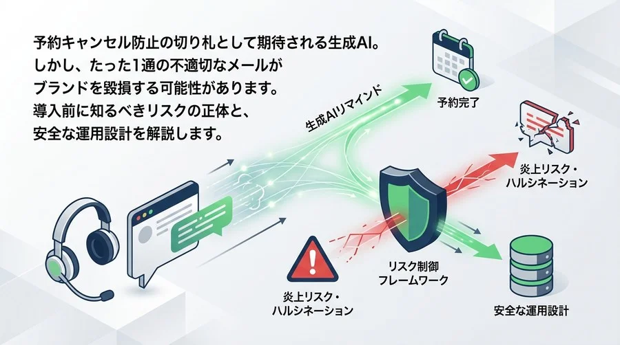 生成AIによる予約リマインド自動化の光と影：炎上リスクを制御しキャンセルを防ぐ実践的運用論