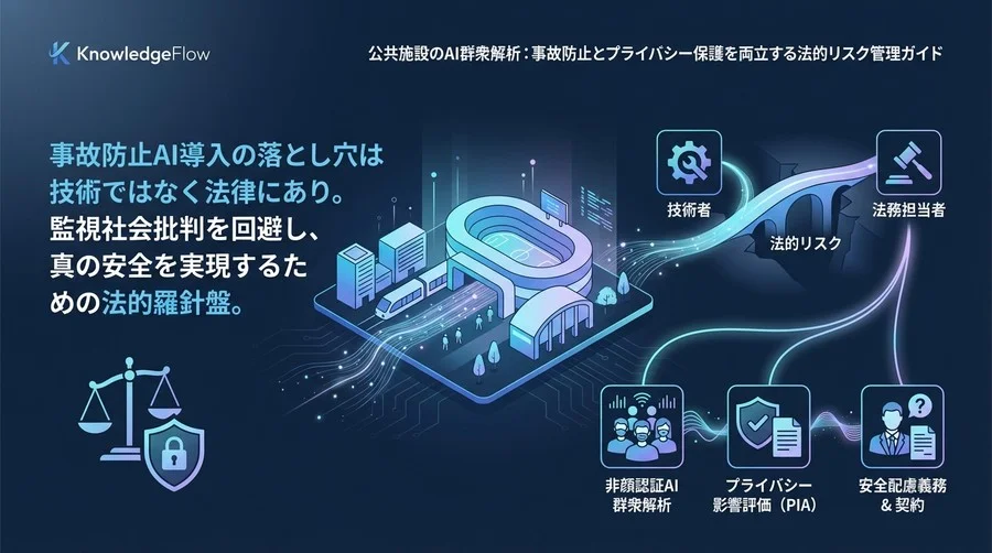 公共施設のAI群衆解析：事故防止とプライバシー保護を両立する法的リスク管理ガイド