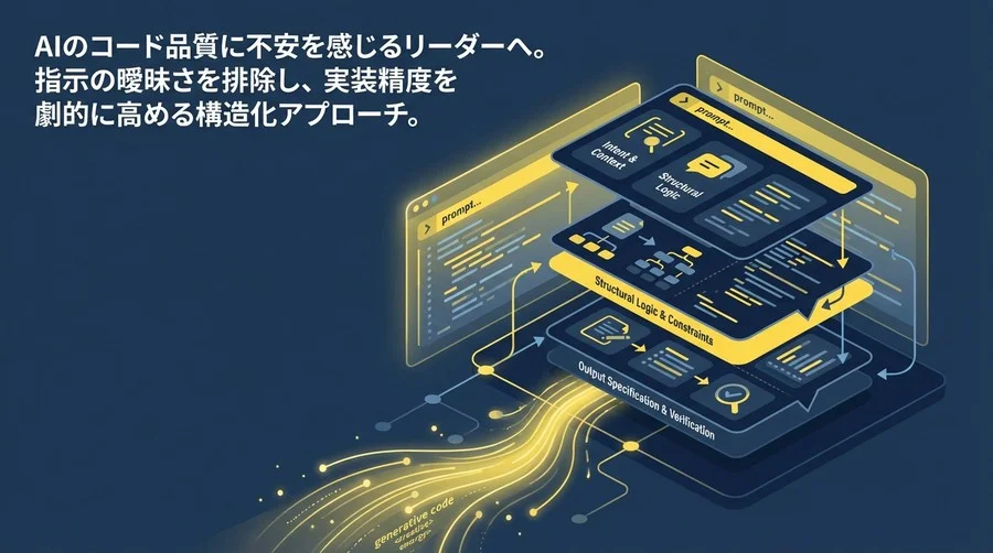 メタプロンプトでコード生成精度を最大化する構造化指示の技術：仕様伝達の3層フレームワーク