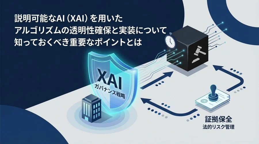 説明可能なAI（XAI）による法的リスク管理：アルゴリズム透明性を「証拠」に変えるガバナンス戦略