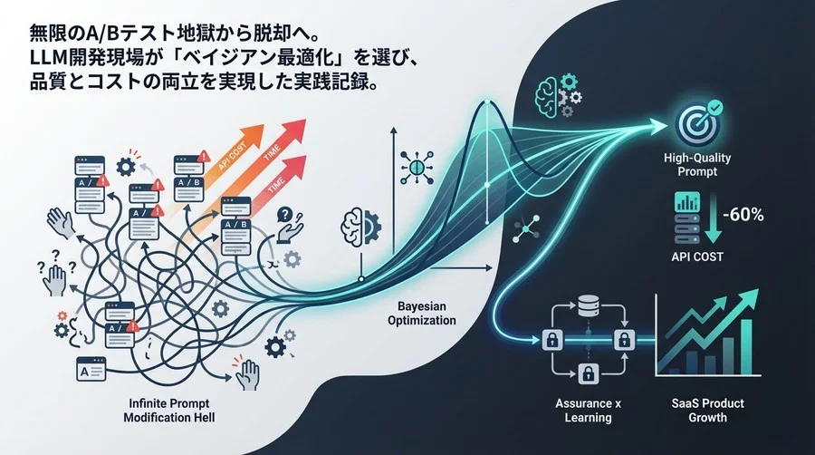 無限のプロンプト修正地獄から脱却せよ：LLM開発で「ベイジアン最適化」を選びAPIコストを60%削減した実録
