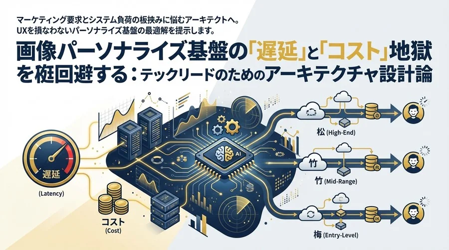 画像パーソナライズ基盤の「遅延」と「コスト」地獄を回避する：テックリードのためのアーキテクチャ設計論