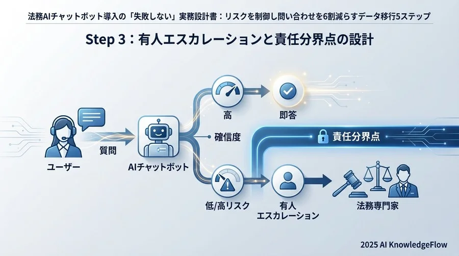 Step 3：有人エスカレーションと責任分界点の設計 - Section Image