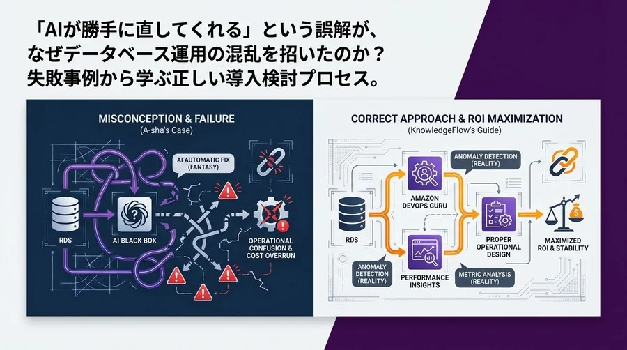 「AIが勝手に直してくれる」は幻想か？Amazon DevOps Guru for RDS導入の失敗事例から学ぶ、正しい運用設計とROI最大化の道筋