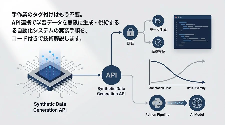 合成データ生成APIの実装仕様とPythonパイプライン構築：アノテーションコスト削減への技術的アプローチ