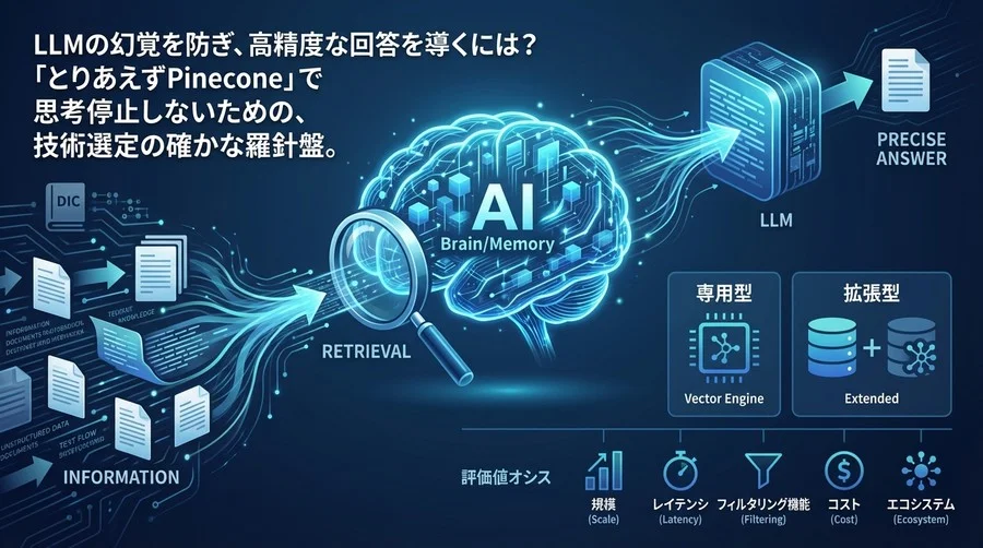 RAGの成否は「記憶」で決まる：ベクトルデータベース選定の論理的アプローチと5つの評価軸