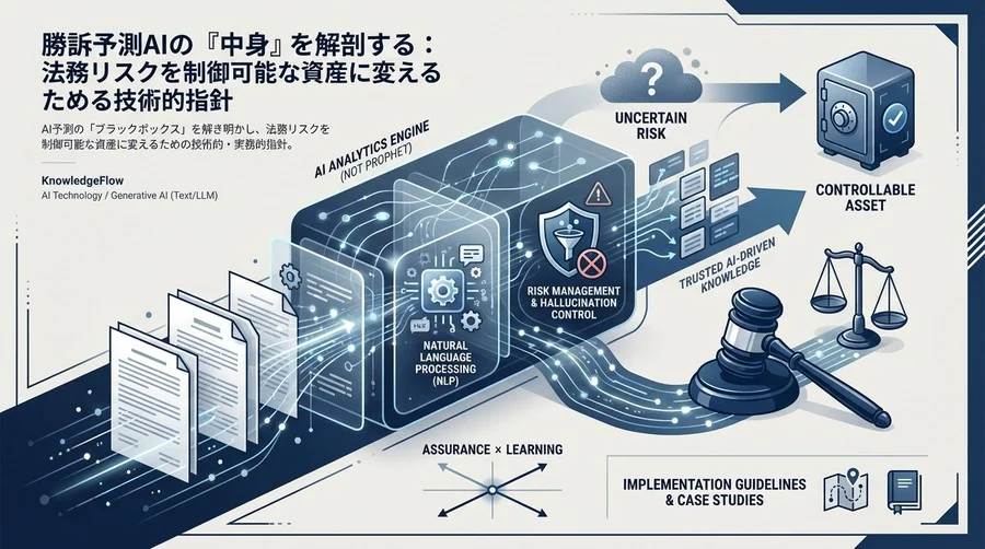 勝訴予測AIの「中身」を解剖する：法務リスクを制御可能な資産に変える技術的指針