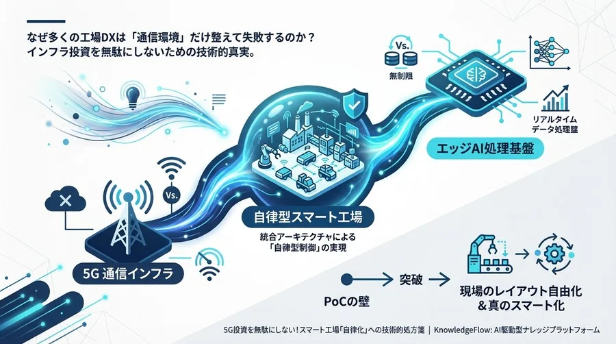 5G投資を無駄にしない！スマート工場「自律化」への技術的処方箋