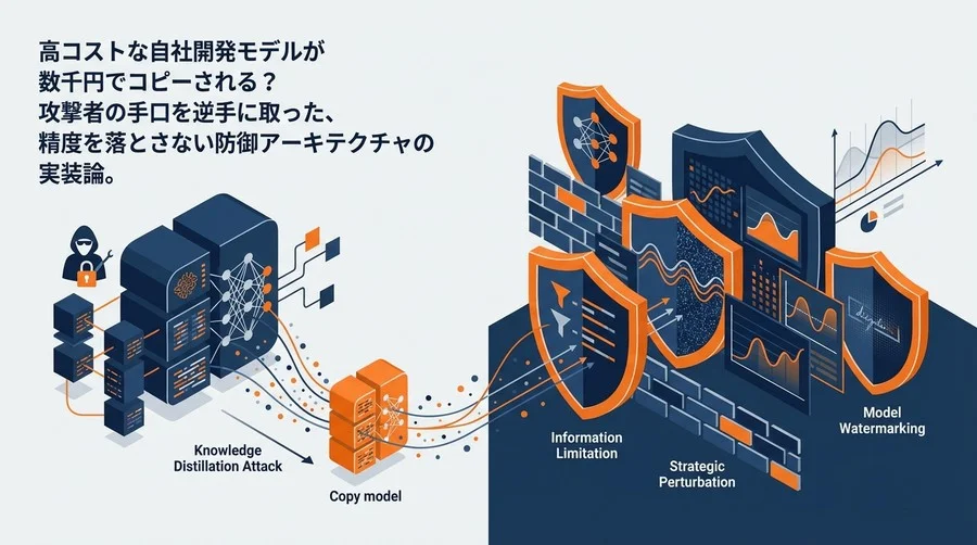 知識蒸留攻撃からAIモデルを守る：精度を犠牲にしない防御アーキテクチャ設計論