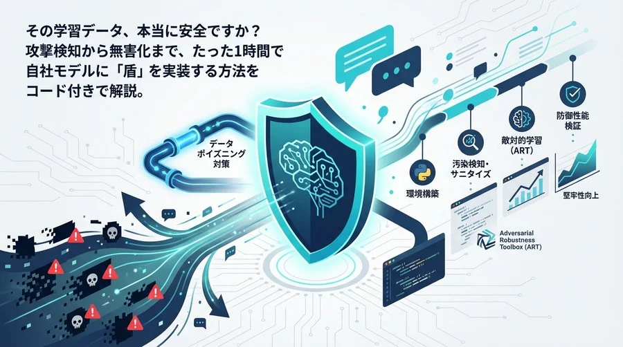 データポイズニング対策の実装ガイド：1時間で構築するAIモデルの「盾」【Python/ARTコード付】