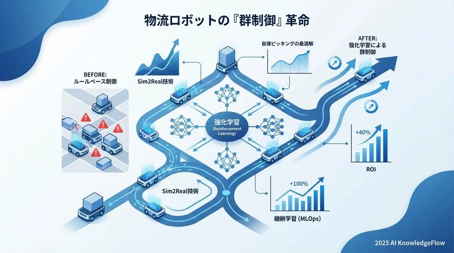 成功原則：マルチエージェント強化学習（MARL）による「群」の最適化 - Section Image