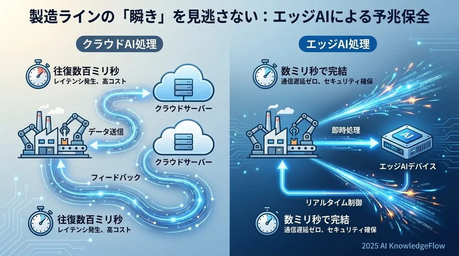 なぜ「クラウド」ではなく「エッジ」なのか：予兆保全における0.1秒の価値 - Section Image