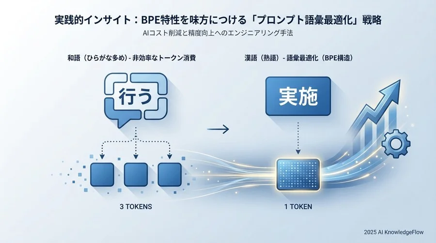 実践的インサイト：BPE特性を味方につける「プロンプト語彙最適化」戦略 - Section Image