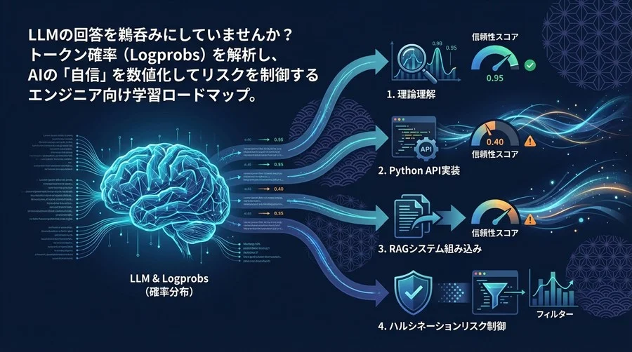 LLMの「自信」を数値化する：Logprobsを用いたハルシネーション検知と信頼性スコアリング実装