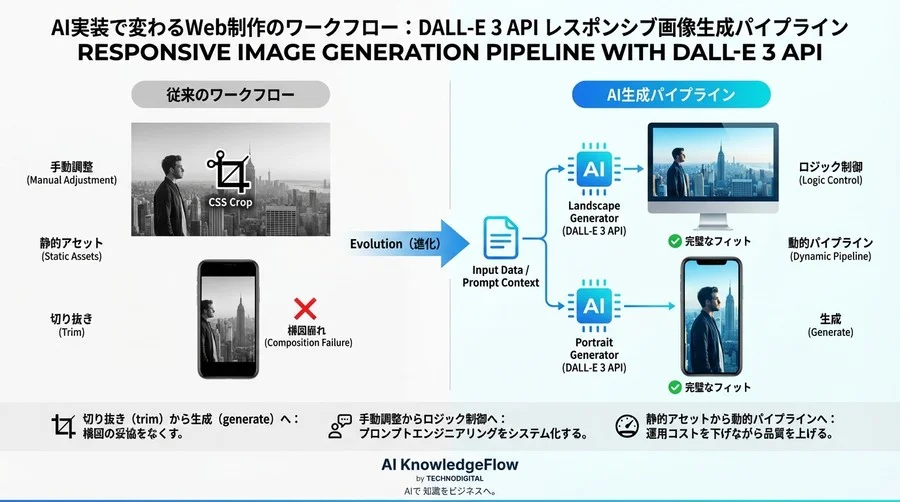 DALL-Eの最新版 APIで構築する「レスポンシブ画像生成パイプライン」設計論 - Conclusion Image