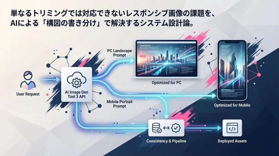 DALL-E 3 APIで構築する「レスポンシブ画像生成パイプライン」設計論