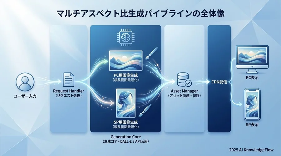 マルチアスペクト比生成パイプラインの全体像 - Section Image