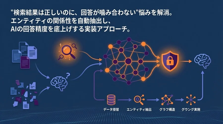 RAGの回答精度を劇的に変える「知識グラフ」導入とコンテキスト指向グラウンディング構築戦略