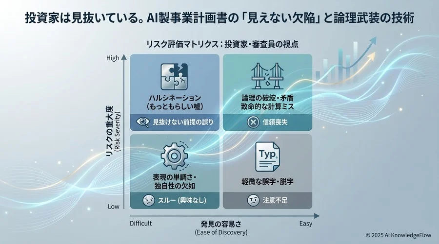 リスク評価マトリクス：投資家・審査員の視点 - Section Image