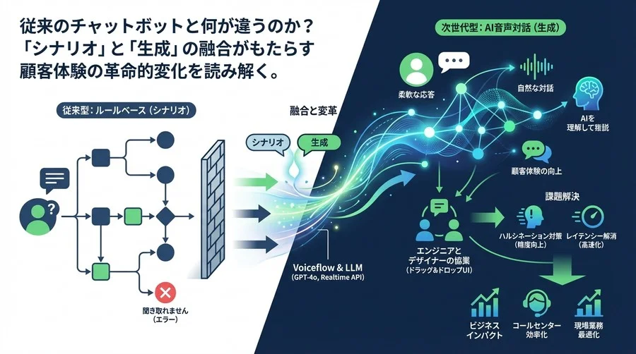 「聞き取れません」はもう終わり。VoiceflowとLLMが描く音声対話の新たな地平