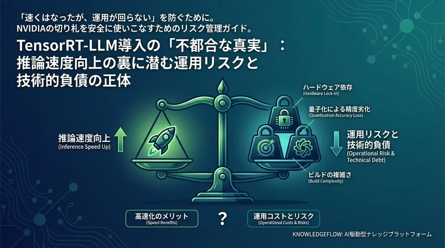 TensorRT-LLM導入の「不都合な真実」：推論速度向上の裏に潜む運用リスクと技術的負債の正体